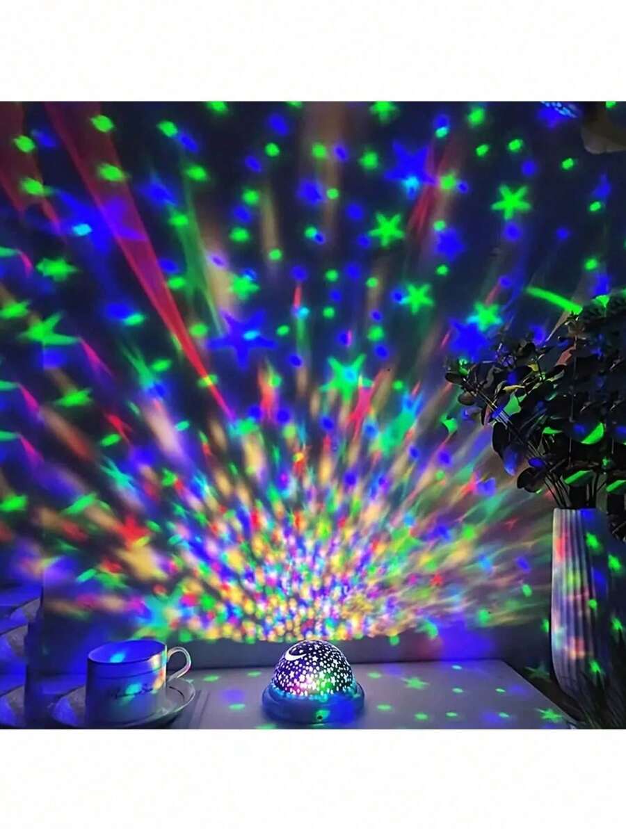 Đèn trang trí không khí Giáng sinh Đèn sao - Gợi ý trang trí phòng chiếu phim Bố trí cảnh không khí Đèn - Đèn nhấp nháy đầy sao - Nhiều màu - Xem 1