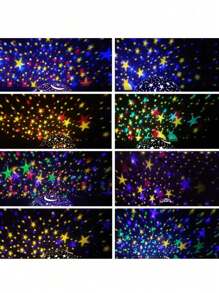 Đèn trang trí không khí Giáng sinh Đèn sao - Gợi ý trang trí phòng chiếu phim Bố trí cảnh không khí Đèn - Đèn nhấp nháy đầy sao - Nhiều màu - Xem 7