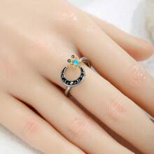 Anillo con diseño de hoja y koala inspirado en el estilo vintage - de aleación, perfecto para atuendos casuales y como regalo de Acción de Gracias
