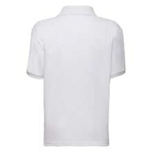 Fruit of the Loom Childrens/Kids Unisex 65/35 Pique Polo Shirt (Pack Of 2) (White) - White - View 2