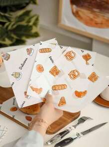 50张,牛皮纸,烘焙纸,耐油食品包装纸,蜡纸,烘焙工具,厨房小工具,厨房配件,家用厨房用品,不同批次订单略有不同 - 彩色 - 查看 8