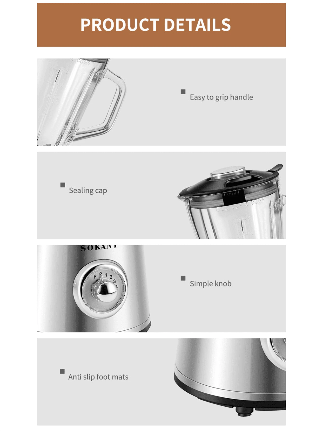 Combo Countertop Mixer For Smoothies And Smoothies, Personal Coffee