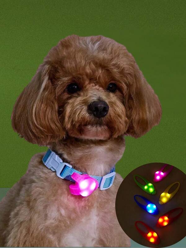 1pc Night Pet Collar With Anti-Lost LED Light, For Dogs And Cats - Essential Pet Accessory For Visibility And Security