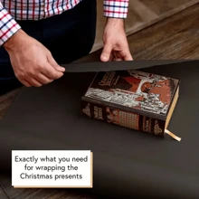 1 Roll Of Multi-Purpose Black Kraft Paper In Various Sizes, For Phone Packaging, Gift Wrapping, Shipping, Mailing, Packaging, Bulletin Boards, DIY, Desk & Floor Covering, Paper Towels And Book Covers Valentine Day