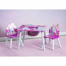 Unicorn Table And Chair Set With Storage (2 Chairs Included) - Greenguard Gold Certified, Pink - Unicorn - View 2