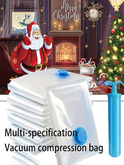 5pcs/8pcs/11pcs/12pcs Vacuum Compression Storage Bags Set With Hand Pump, Multi-Size Garment Organizer Bags For Seasonal Clothing, Bedding, Dorms - Suitable For All Seasons Bedroom, Organizer, Home Storage, White T Shirt Women, Black Pants Women, Ladies Winter Clothes, Dress, Winter Clothes For Ladies, Elegant Woman Dresses, White Shirt For Ladies, Long Sleeve, White Jumpsuit For Women, Spring Dresses For Women, Spring Outfits For Women, Spring, Spring Clothes, Minimalist, Summer Tops