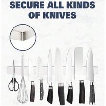 Magnetic Refrigerator 19.7-Inch Magnetic Knife Holder-Double-Sided Refrigerator Magnetic Knife Belt-Magnetic Knife Bar-304 Stainless Steel Kitchen Tool Holder/Rack (Upgrade)