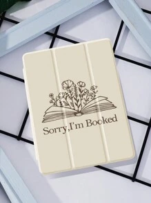 1 件花朵书图案平板电脑保护套，兼容 iPad 10.2 英寸、iPad Pro 11 2021/2020/10th Gen、iPad Mini 4/5/6、Samsung Galaxy Tab A8 10.5 英寸 2022、MatePad 10.4/Tab，带铅笔槽，支持自动睡眠/唤醒 - 彩色 - 查看 5