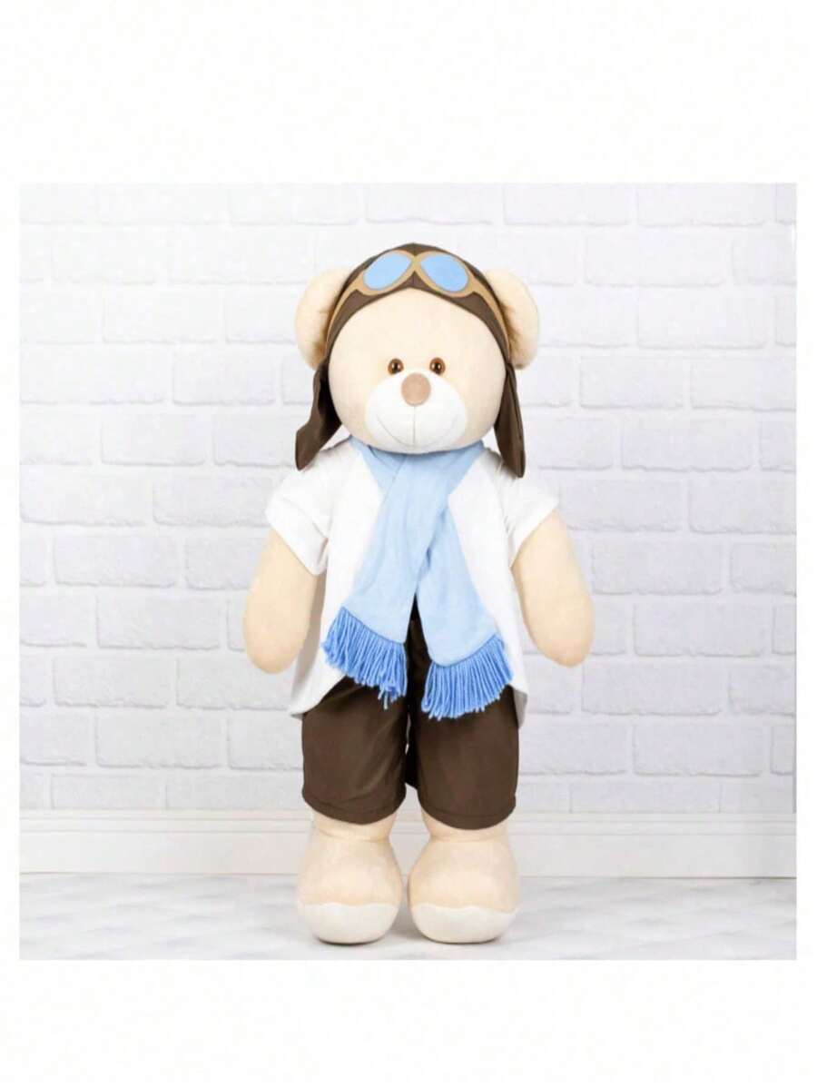 Aviator Teddy Bear Diaper Holder 65cm - Baby's Room - Biru - View 1