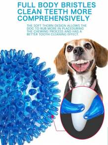 1pc Squeaky Dog Toy Balls (6 Colors) Puppy Chew Toys For Teething, Medium, Large & Small Dogs, Aggressive Chewers