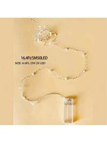 1 dây đèn bằng đồng ngọc trai dùng để trang trí cây thông Noel, trang trí phòng, trang trí nhà cửa, bố trí bối cảnh, lễ Tạ ơn, đồ trang trí không khí tiệc tùng, Giáng sinh - Nhiều màu - Xem 2