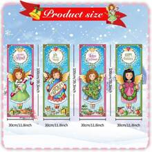 1 Bộ trang trí Giáng sinh cổ điển (11,8 X39,3 inch), Trang trí Giáng sinh màu hồng Biển báo hiên nhà Holy Night Bộ nghệ thuật biểu ngữ Đạo cụ chụp ảnh Giáng sinh Phông nền Treo tường Biển báo áp phích Trong nhà Ngoài trời Trang trí nhà để xe Mùa đông Giáng sinh Năm mới Đồ dùng tiệc ngày lễ, Halloween, Trang trí Halloween - Nhiều màu - Xem 2