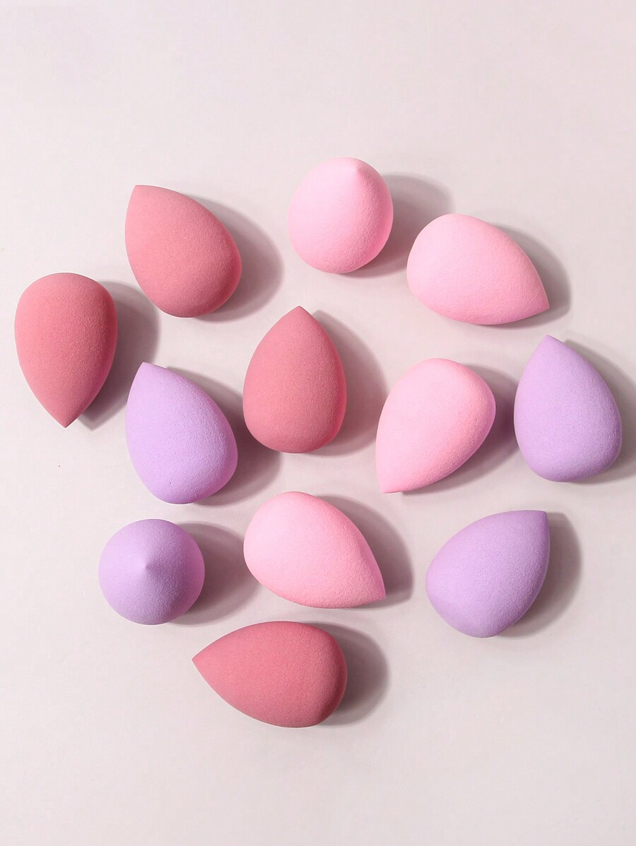 12pcs Makeup Sponge Blender Puff, Super Soft & NonAbsorb, Dry Or Wet