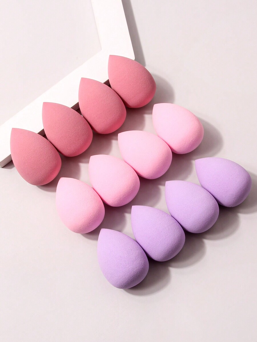 12pcs Makeup Sponge Blender Puff, Super Soft & NonAbsorb, Dry Or Wet