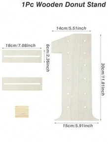 1pc Wooden Number 0-10 Donut Stand Column, Household Donut Rack, Party Donut Placement Stand, Birthday Party DIY Dessert Decor Prop, Paired With Age Numbers, Cake Stand Cake Decorations Cupcake Stand Cake Decor Cake Holder , Babe Shower Decor Home Decor Room Decor Wooden Food Tray, Wedding Decor Wedding Party Supplies Wedding Decorations Wedding Cake Stand, Christmas Decor, 2026 New Year Decor