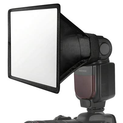  NEEWER Flash Difusor Luz Softbox 6" x 5", Universal, Plegable con Bolsa de Almacenamiento Compatible con Canon Nikon Godox Yongnuo NEEWER speedlight