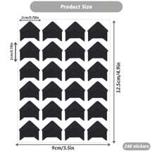 10 张 240 片照片角自粘照片角贴纸，剪贴簿图片角，无酸自粘照片安装角，适用于 DIY 剪贴簿相册日记本返校 - 彩色 - 查看 2