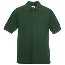 Fruit of the Loom Childrens/Kids Unisex 65/35 Pique Polo Shirt (Pack Of 2) (Bottle Green)