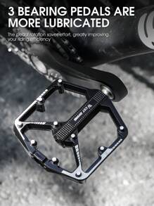 WEST BIKING 1 Pair WEST BIKING Bicycle Aluminum Alloy Bearings Lubricated Platform Pedals, Mountain Bike Riding Equipment