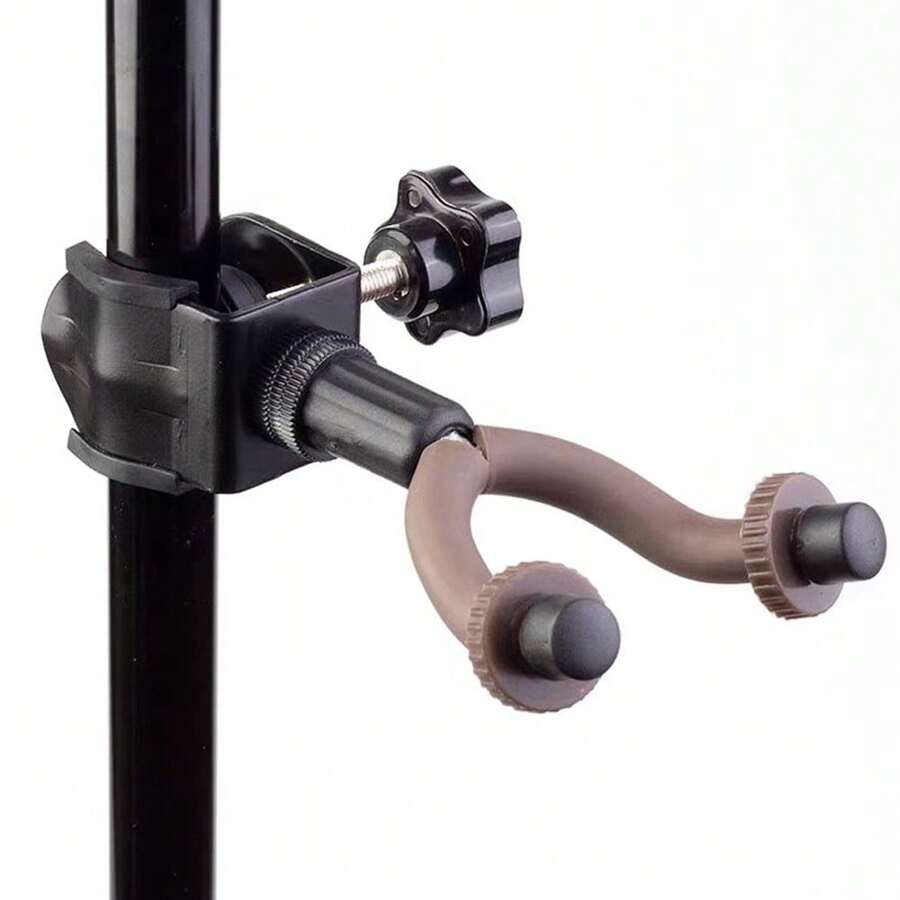 Mic Stand Violin Guitar Hanger,Violin Holder With Bow Hanger, Violin Stand Guitar Hanger Clamp