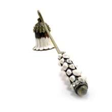 1 pieza Apagavelas elegante con mango largo, accesorio de metal para velas, apagador de llama del pabilo, decoración del hogar, regalo