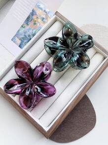 2 piezas Pinza de pelo transparente con estampado clásico de leopardo de 8 cm, elegante y retro, adecuada para trenzas, coletas, moños, apta para uso diario casual, ir y venir, vacaciones, fiestas, citas, escuela, universidad, accesorios de pelo de mujer para outfits de vacaciones