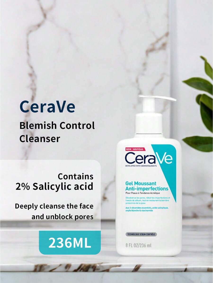 CeraVe 2 Salicylic Acid Acne Face Wash, 236ml for Sale New Zealand