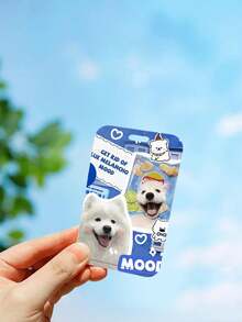 1 PIEZA Soporte vertical de cuero para tarjetas con correa para el hombro, con serie creativa de gatos y perros de dibujos animados incorporada para tarjetas de campus, almuerzo, autobús, metro y tarjetas de identificación laboral - titular de la tarjeta de autobús - Ver 4