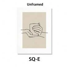 1pc, Coffee Wall Art, Autumn Decoration, Minimalist Poster Canvas Printing, For Restaurant Bedroom And Living Room Decoration Painting 20*28 Inch, Unframed