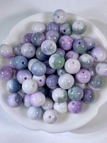 50pcs/Pack 8mm Exquisite Water-Dyed Ceramic, Crackle Glaze, Gradient Dragon Print Glass Beads For DIY Jewelry Making Bracelet & Necklace - 50pcs/pack Porcelain Beads - View 19