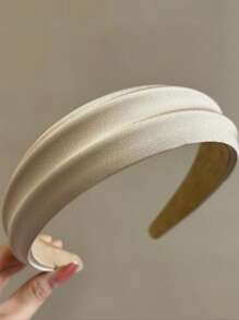 Women's Fashion Simple Satin Top Knot Wide Headband, Versatile For Daily, Home, School, Beach, Work, Party, Holiday, Birthday, Mother's Day Gift, Back To School,Hairband,Hair Hoop Headbands