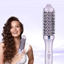 2-In-1 Heated Hair Curler & Straightener For Women, Professional Hair Styling Design, Temperature Control, 360° Rotation, Easy One-Click Operation, Damage-Free Hair Transformation - UK Plug(220-240V) - View 14