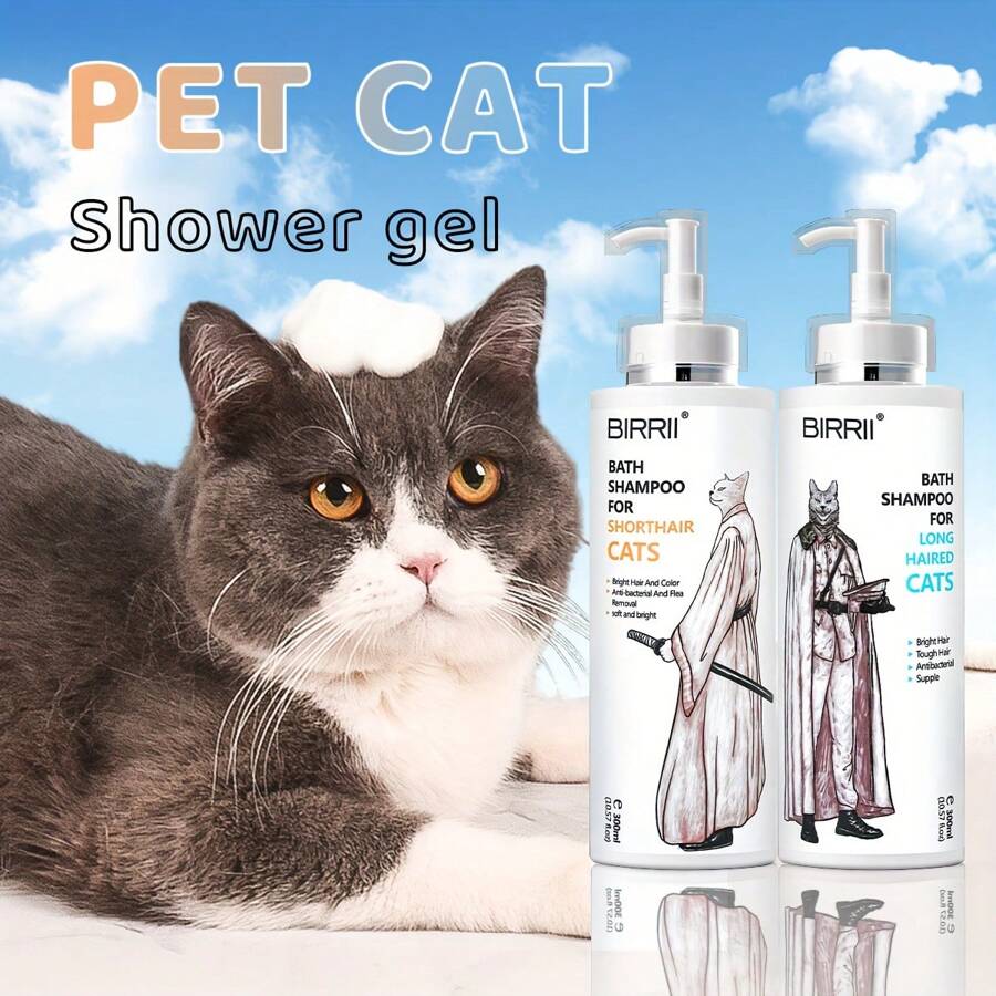 Professional Shampoo & Conditioner For Cats, 300ml 3In1 Deep