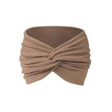 1 szt. szeroka miękka damska opaska do włosów, modne bandany w stylu boho, elastyczne opaski do jogi, akcesoria do włosów, opaski na głowę, wiązane, rozciągliwe, antypoślizgowe, duże opaski do jogi, bieganie, duży sportowy turban, opaska do włosów, jesienno-zimowa, na wakacje, elegancki szalik dla kobiet