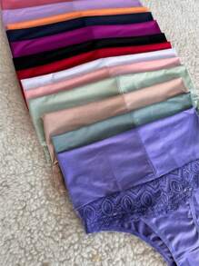 Kit Of 5 Panties Waist Shaping Belt Reduces Belly Postpartum Women's Slimming Underwear Adult Quality Lingerie - Nhiều màu - Xem 10