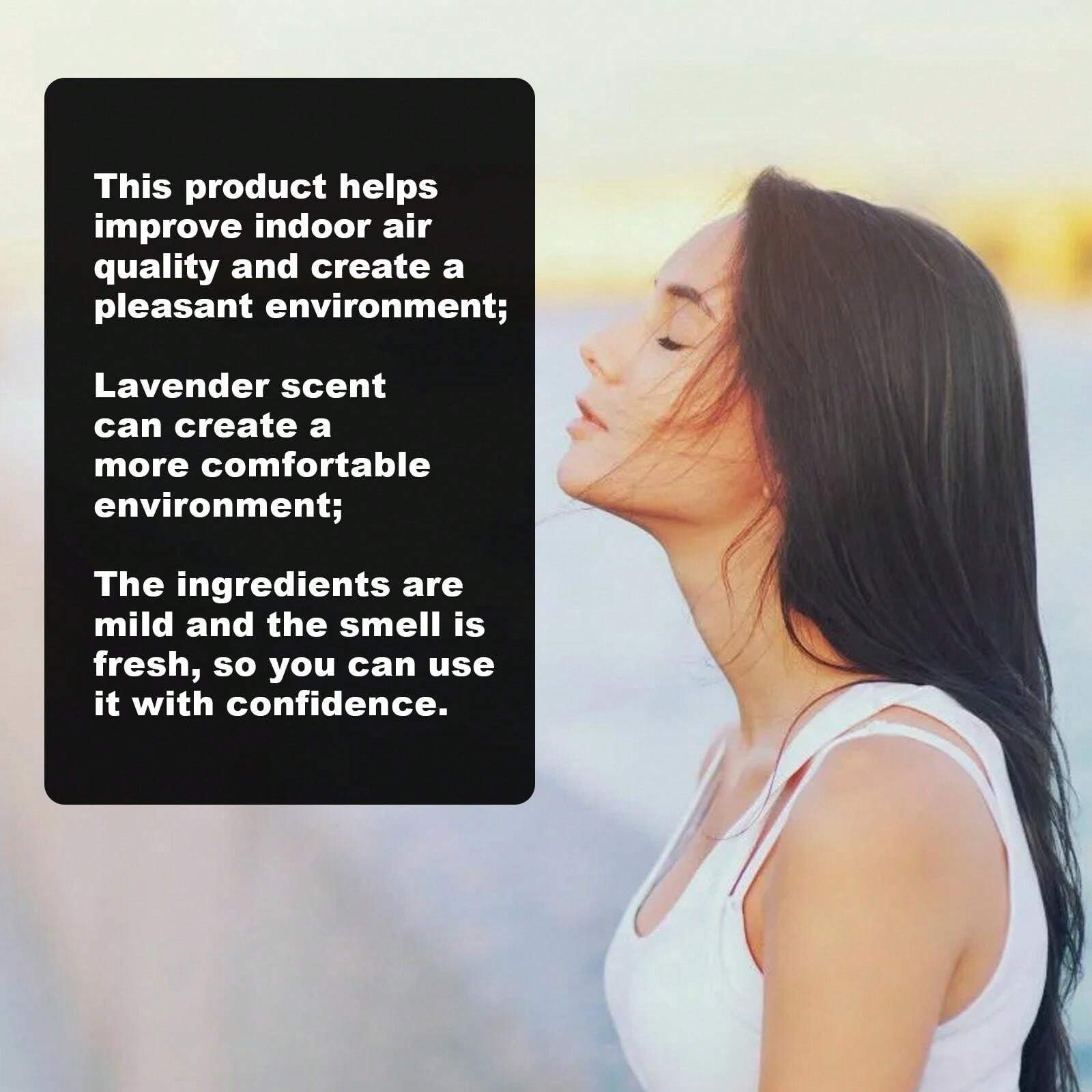 Aromatic Fresh Toilet Spray Indoors Odor Eliminator, Lavender Scent