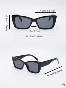 1 chiếc kính mát mắt mèo tam giác cổ điển mới 2024 dành cho nữ, kính mát thời trang cá nhân hợp thời trang gọng nhỏ chống tia UV cao cấp, tôn dáng, phù hợp cho hàng ngày, du lịch, nghỉ dưỡng. Phụ kiện đi biển dành cho nữ kính râm kính râm thời trang cơ bản và phù hợp với áo len quần jean quần nỉ áo khoác áo hoodie váy và áo sơ mi dài tay - Nhiều màu - Xem 11