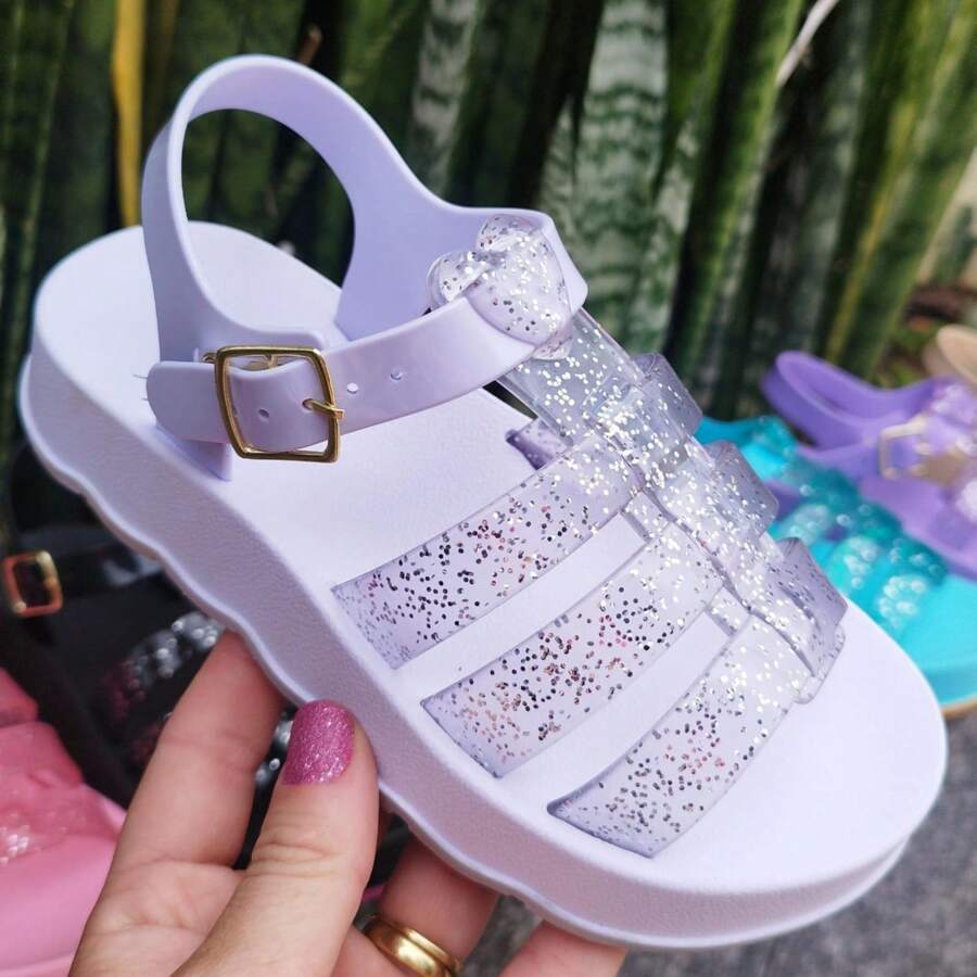Children's Sandals For Girls New Arrival Girls' Sandals Children's Flip Flops - trắng - Xem 1