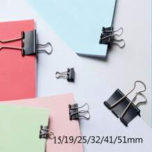 51mm 10 Kẹp bảng vẽ chuyên nghiệp cộng với Kẹp đuôi dài lớn, Kẹp đuôi đen, Thư mục vé tài chính - Nhiều màu - Xem 7