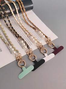 2 件斜挎包、手机挂绳、链条、饰品、手机绳、通用手机壳，适合送给母亲、家人、朋友、生日、节日的手机饰品、手机链 - 彩色 - 查看 2