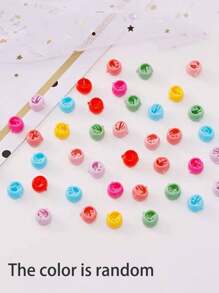 50pcs Mini Hair Claw Clips, Plastic Colorful Decorative Hair Accessories, Braided Hair Accessories For Girls - Multicolor - View 3