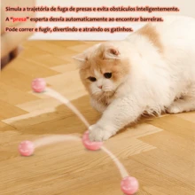 Automatic Electric Cat Toy Ball - USB Rotating And Recharging, Interesting Interactive Toys For Kitten And Dog - Hồng - Xem 4