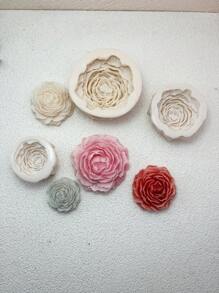 1pc Peony Handmade Soap, Aromatherapy Candle, Epoxy Resin Silicone Mold For DIY - Grey - View 5