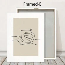 1pc, Coffee Wall Art, Autumn Decoration, Minimalist Poster Canvas Printing, For Restaurant Bedroom And Living Room Decoration Painting 20*28 Inch, Unframed