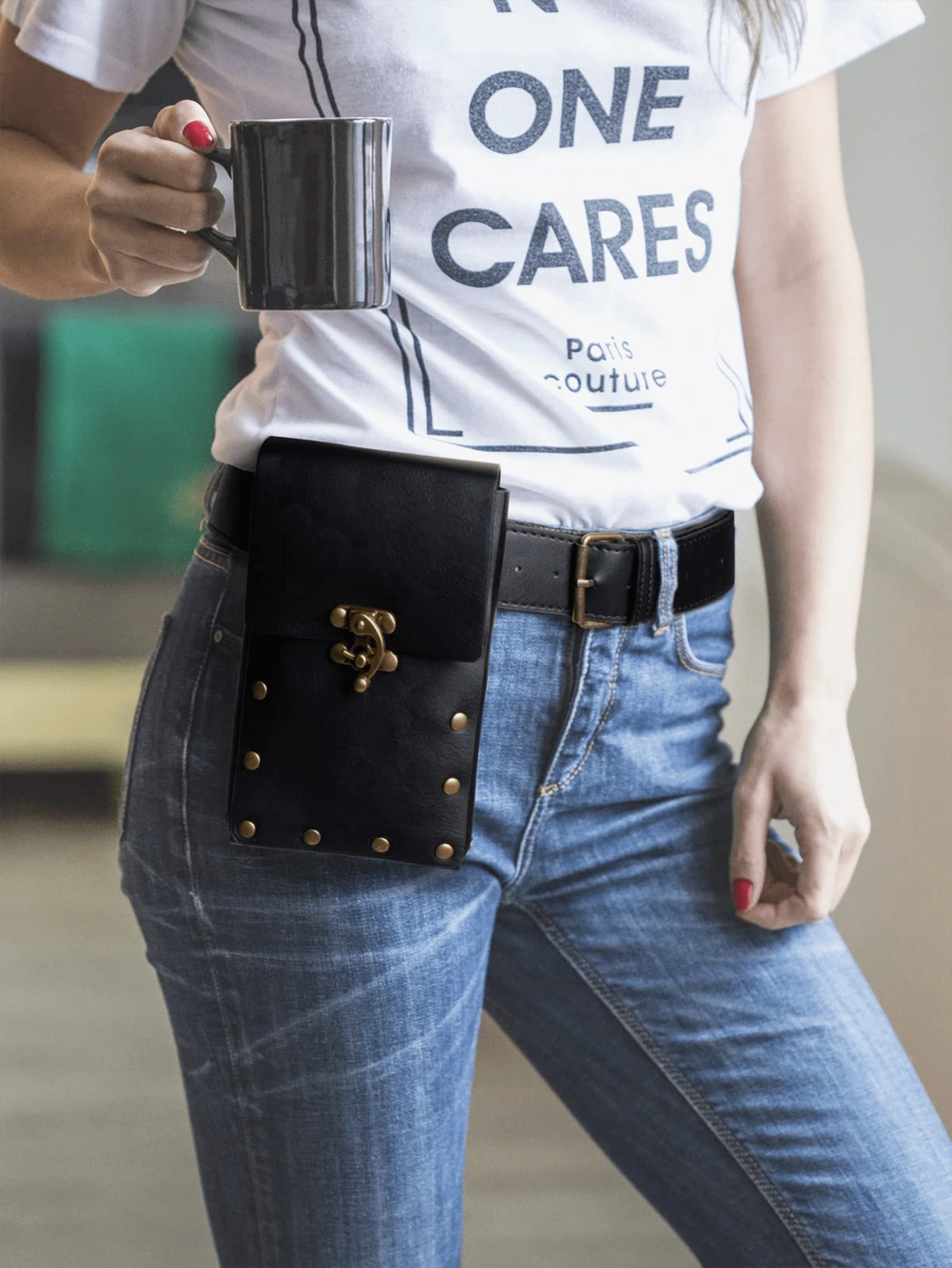 Set Of Viking Knight Belt Vintage Fanny Pack Fantasy Belt Waist Bag