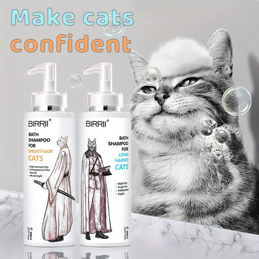 Professional Shampoo & Conditioner For Cats, 300ml 3In1 Deep