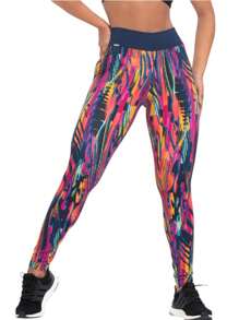 Kit 3 Printed Leggings Showcase - 彩色 - 查看 4