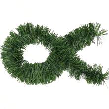 49.21 Ft Christmas Decoration Green Grass Garland, Holiday Decoration Soft Green For Outdoor Indoor Use Artificial Greenery Garden Or Party Wedding, Stairs(Different Specifications Of Products Have Different Lengths) Home Decor Christmas Decorations Room Decor