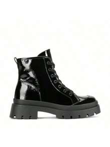 Botines de Mujer Tenis Deportivos Paramuier Tenis Mujer Zapatos Ligeros Cómodos Deportivos Moda, Tenis de Plataforma para Mujer - Negro - Ver 2