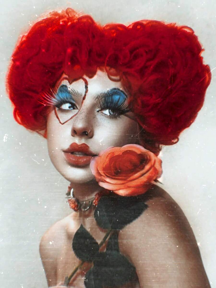 Tóc giả xoăn đỏ hình trái tim cổ điển thời trang Halloween, tóc giả xoăn ngắn màu đỏ tổng hợp chịu nhiệt, tóc giả búi hình trái tim, tóc giả cosplay Anime, tóc giả hình trái tim màu đỏ, phụ kiện tiệc vui nhộn, tóc giả cho người lớn, phụ nữ, nhân vật phim điện ảnh, nữ hoàng tóc giả, trang phục phù thủy, tóc giả cho phụ nữ, quà tặng sinh nhật, lễ tạ ơn, năm mới, đồ trang trí Giáng sinh & 1 mũ đội tóc giả - Đỏ - Xem 1